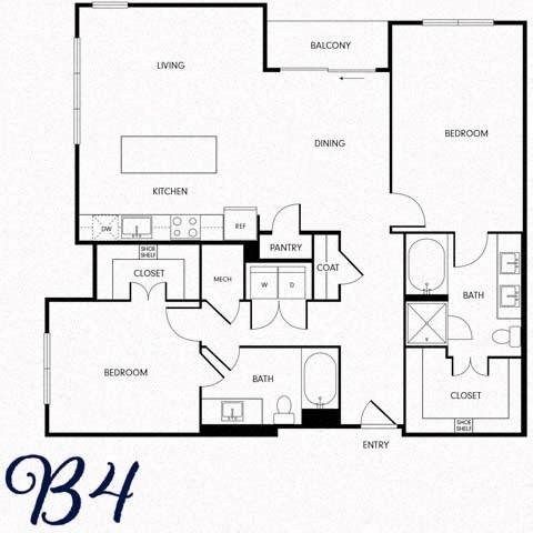 a blueprint of a floor plan of a house